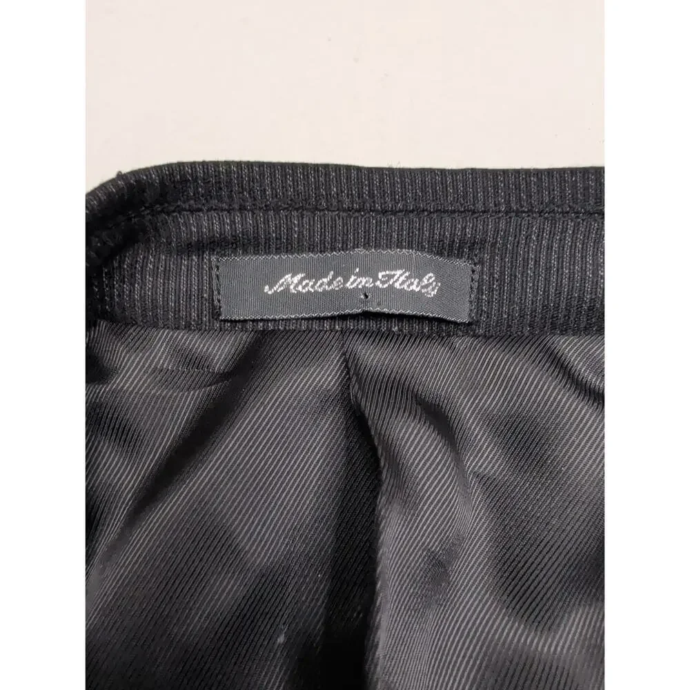Carlo Palazzi 2 Pc. Suit Men's 46L Navy Pinstripe 2 Button Super 100s Wool Italy